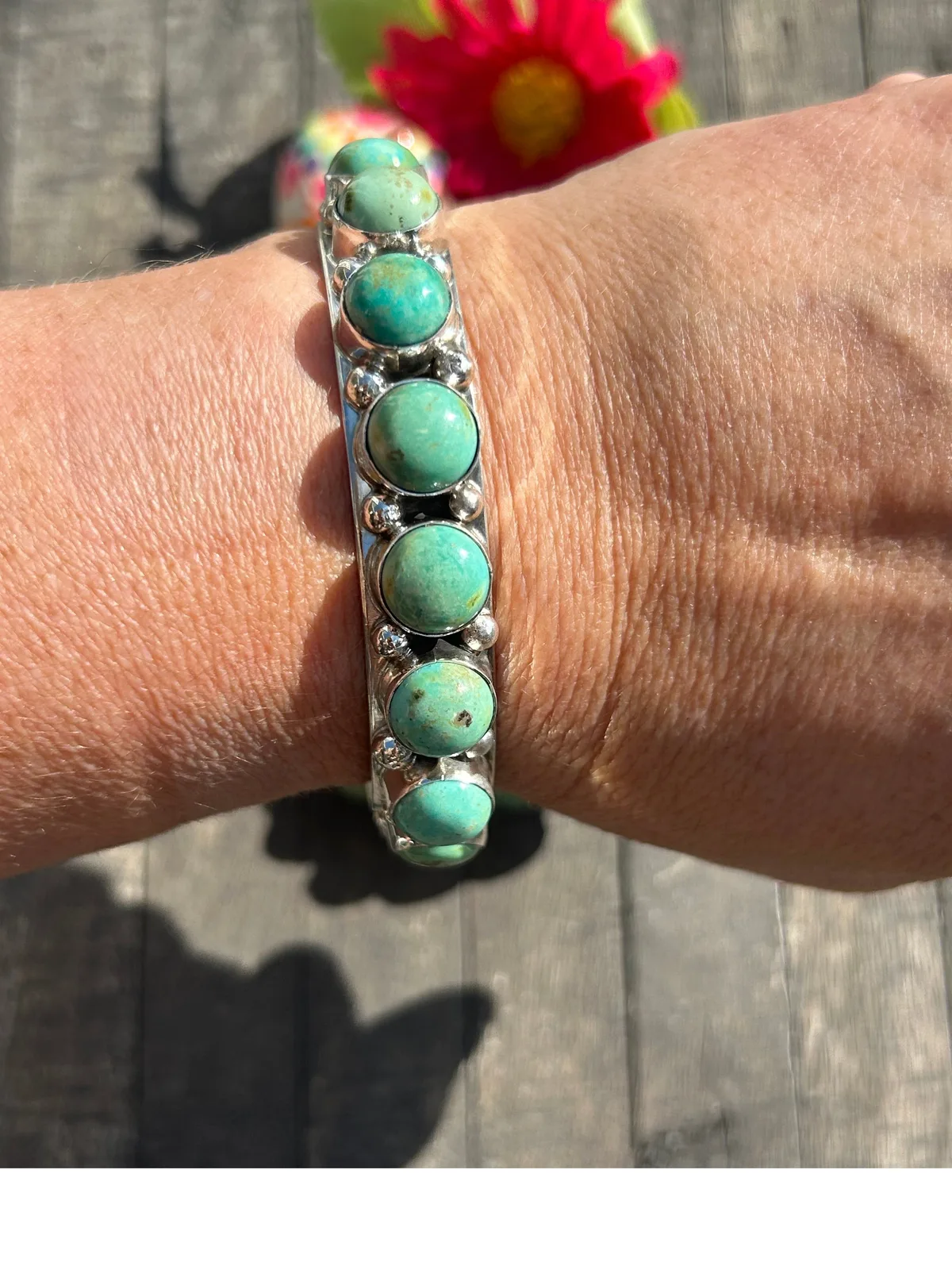 11 Stone Kingman Cuff (Green)