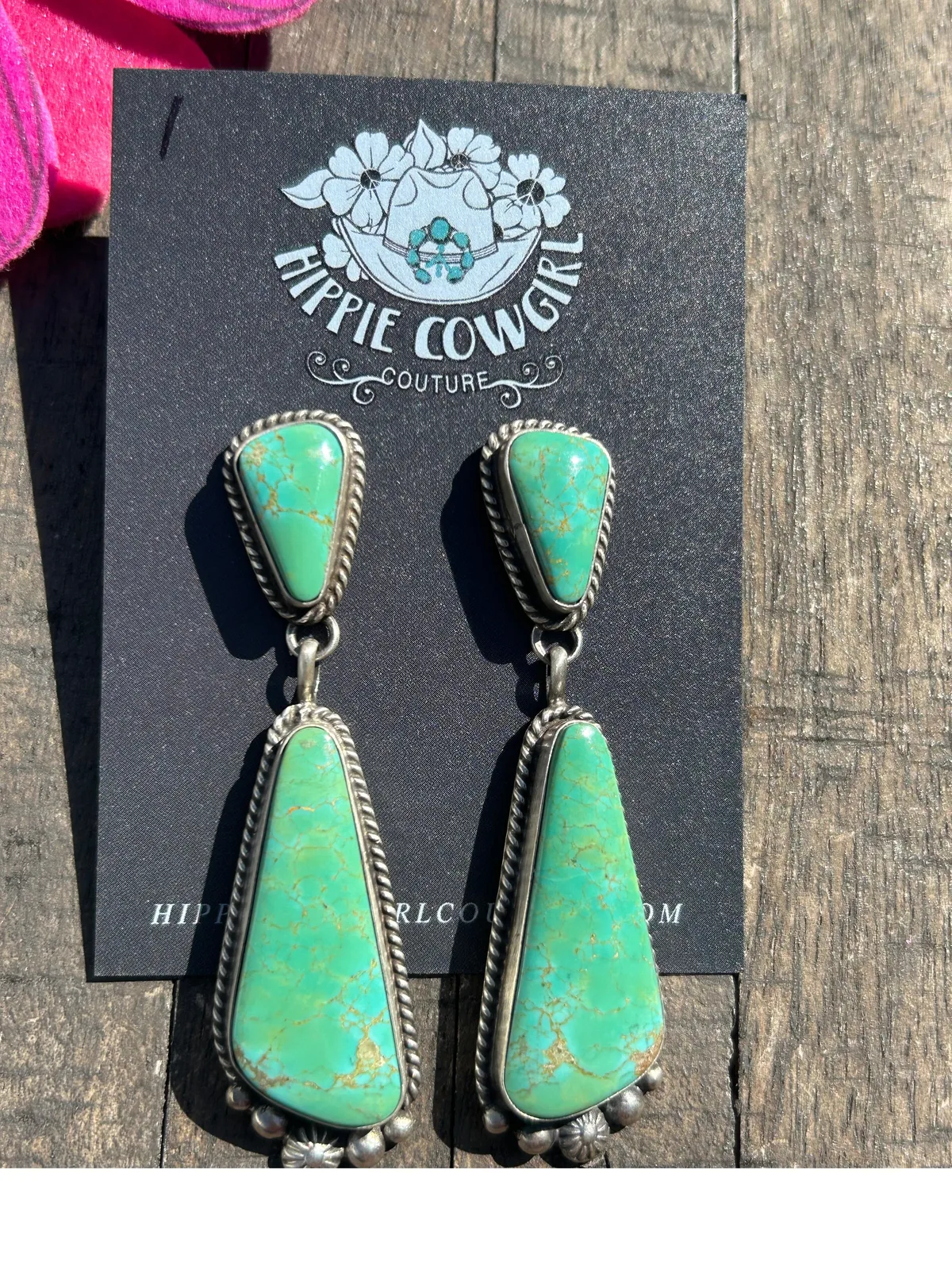 Kingman 2 Stone Dangle Earrings #1