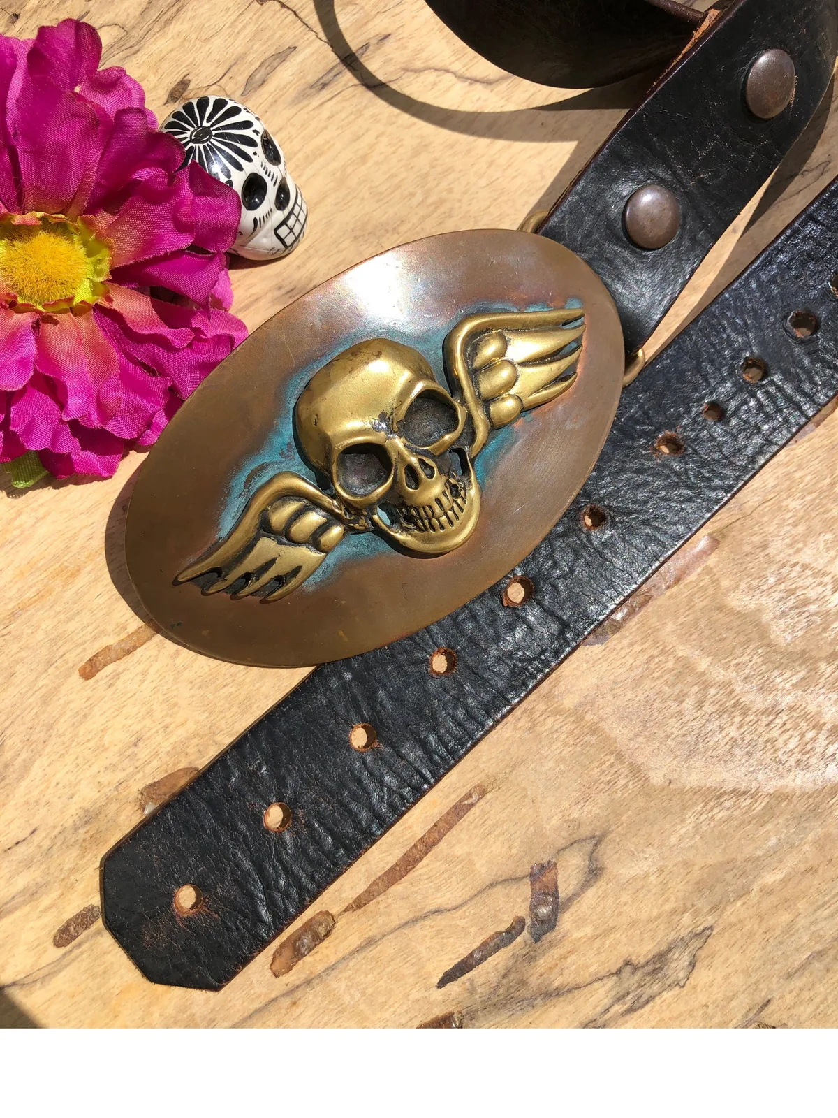 "Winged Skull" Belt