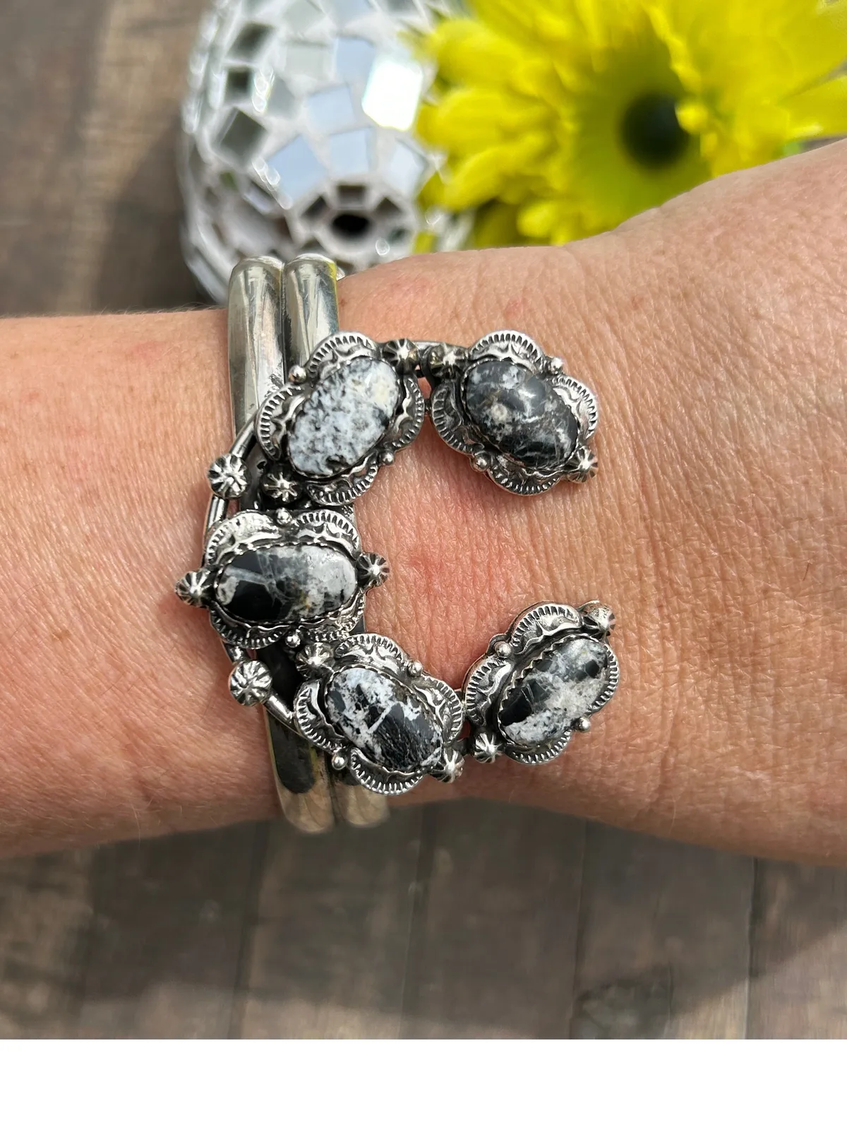 White Buffalo Naja Cuff