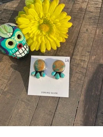 Kingman and Boulder 4 Stone Earrings #12