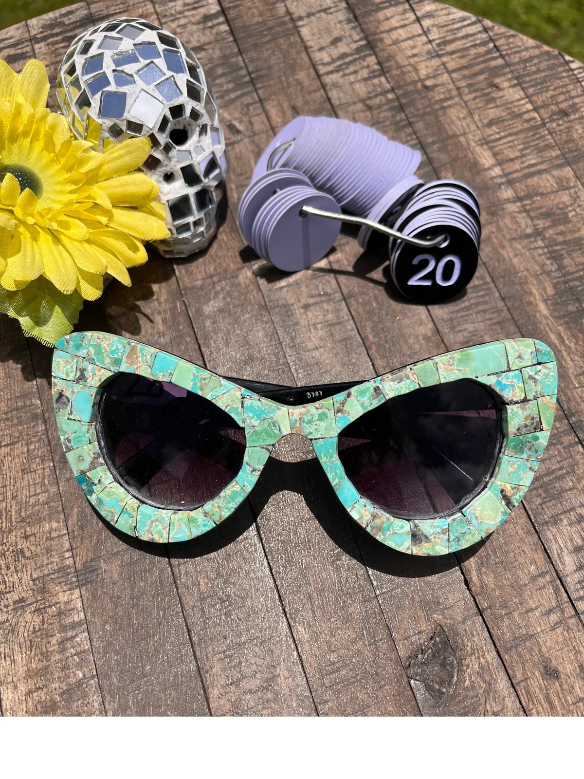 Handmade Kingman Inlay Sunglasses #20