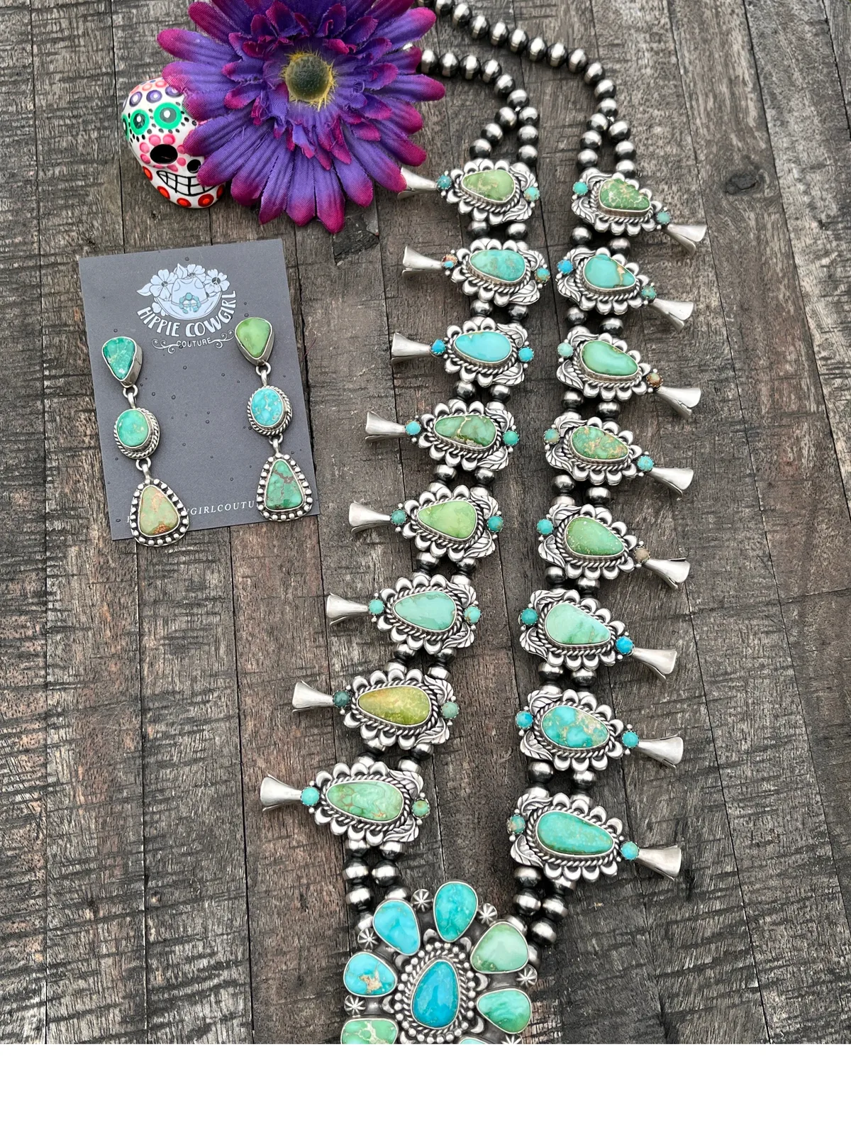 Sonoran Squash Blossom Necklace Set