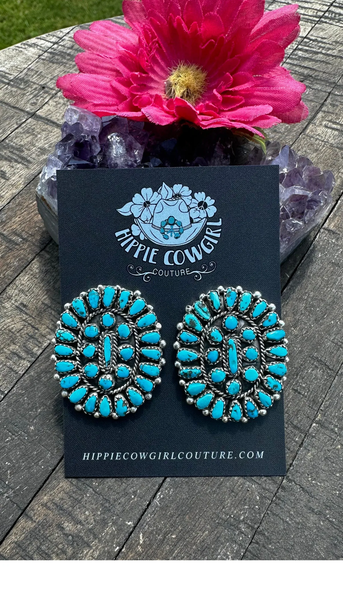 Sleeping Beauty Cluster Studs