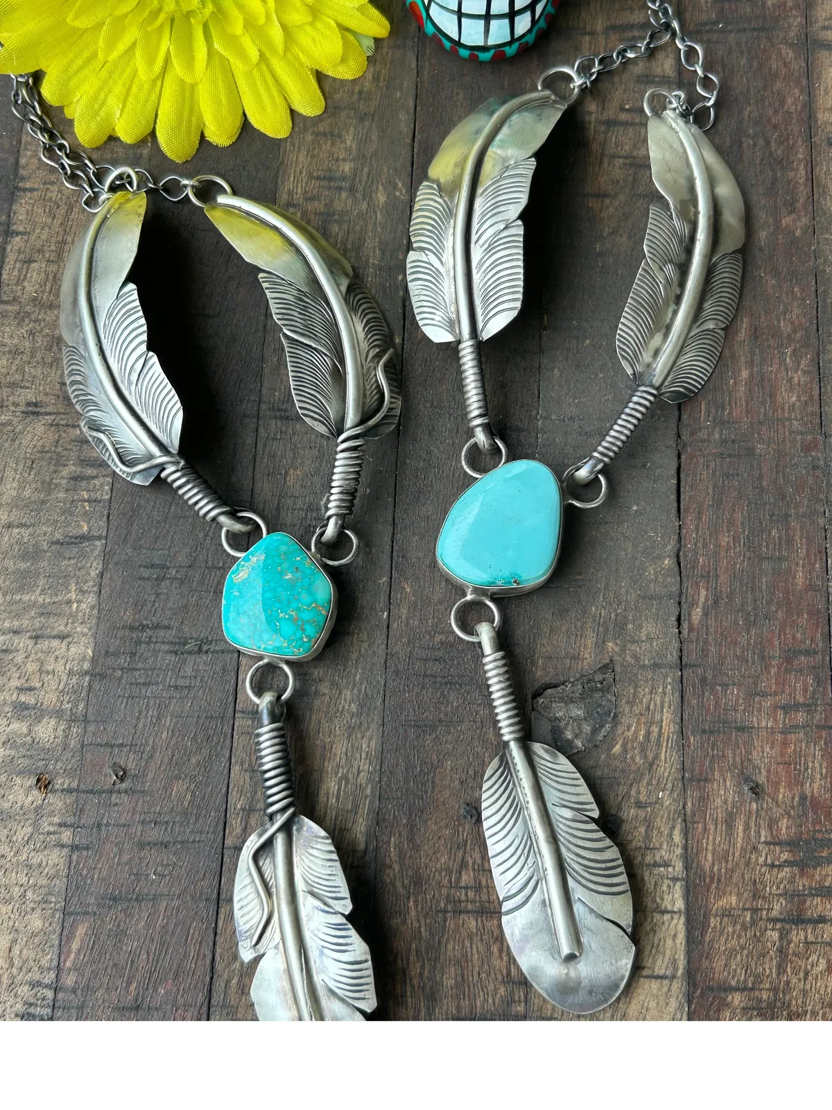 Kingman Feather Necklaces