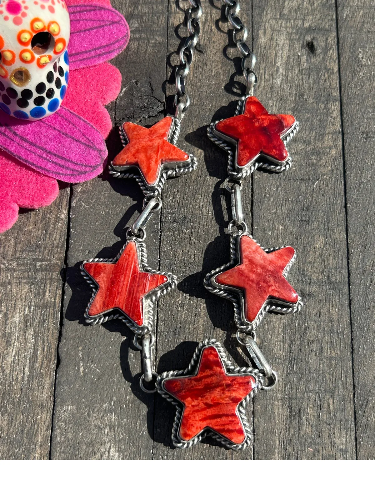 Spiny Red Star Choker
