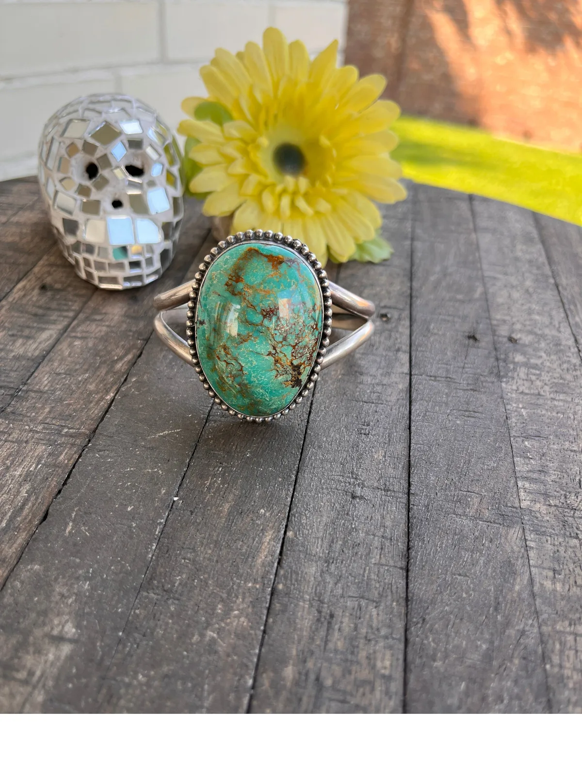 Kingman Single Stone Cuff