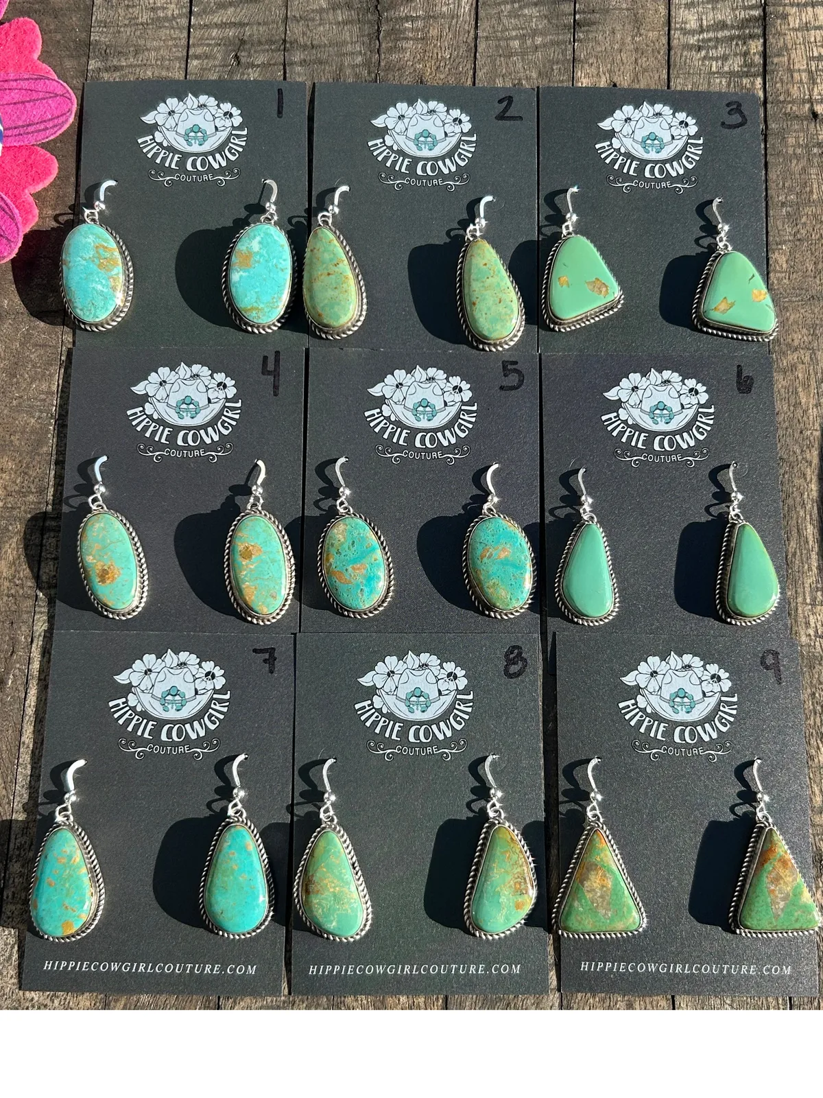 Royston Single Stone Dangle Earrings 1-9
