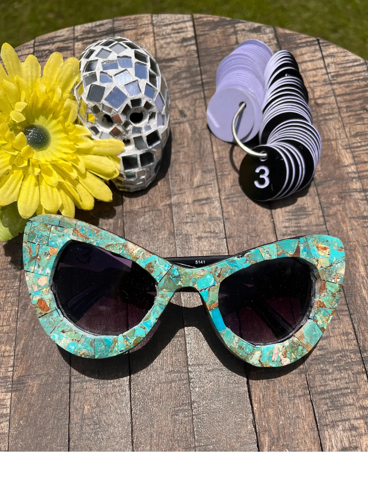 Handmade Kingman Inlay Sunglasses #3