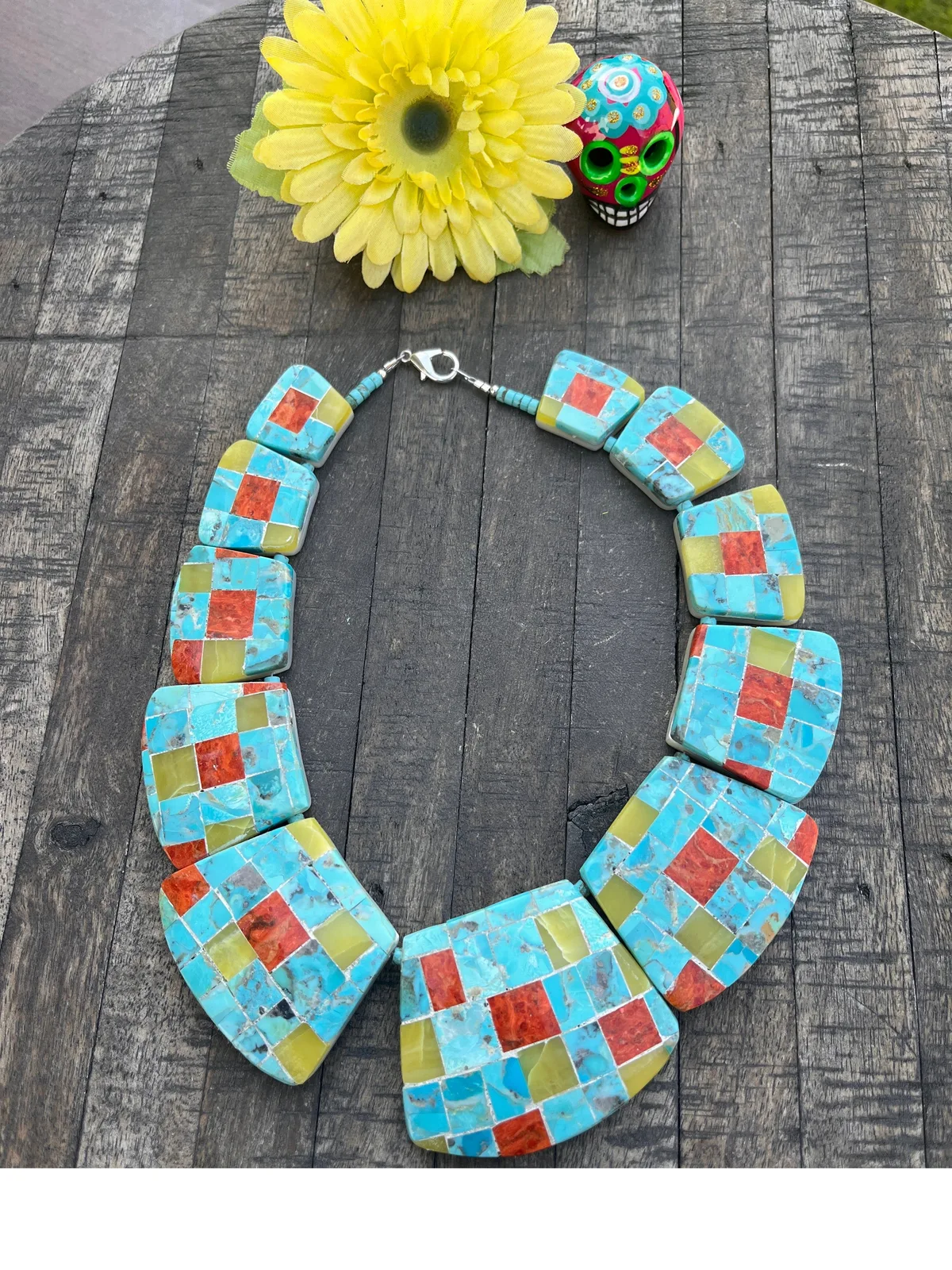 Inlay Collar Necklace