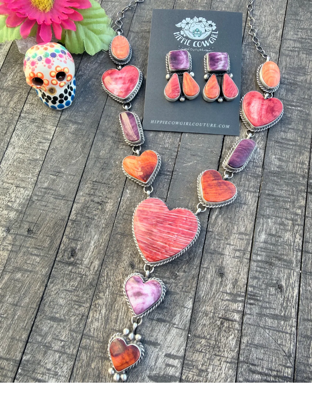 Spiny Heart Necklace Set #2