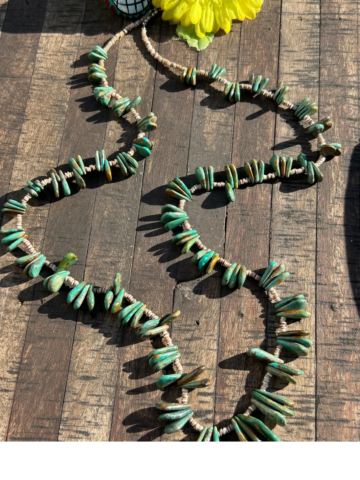 Turquoise and Heishi Strand #125