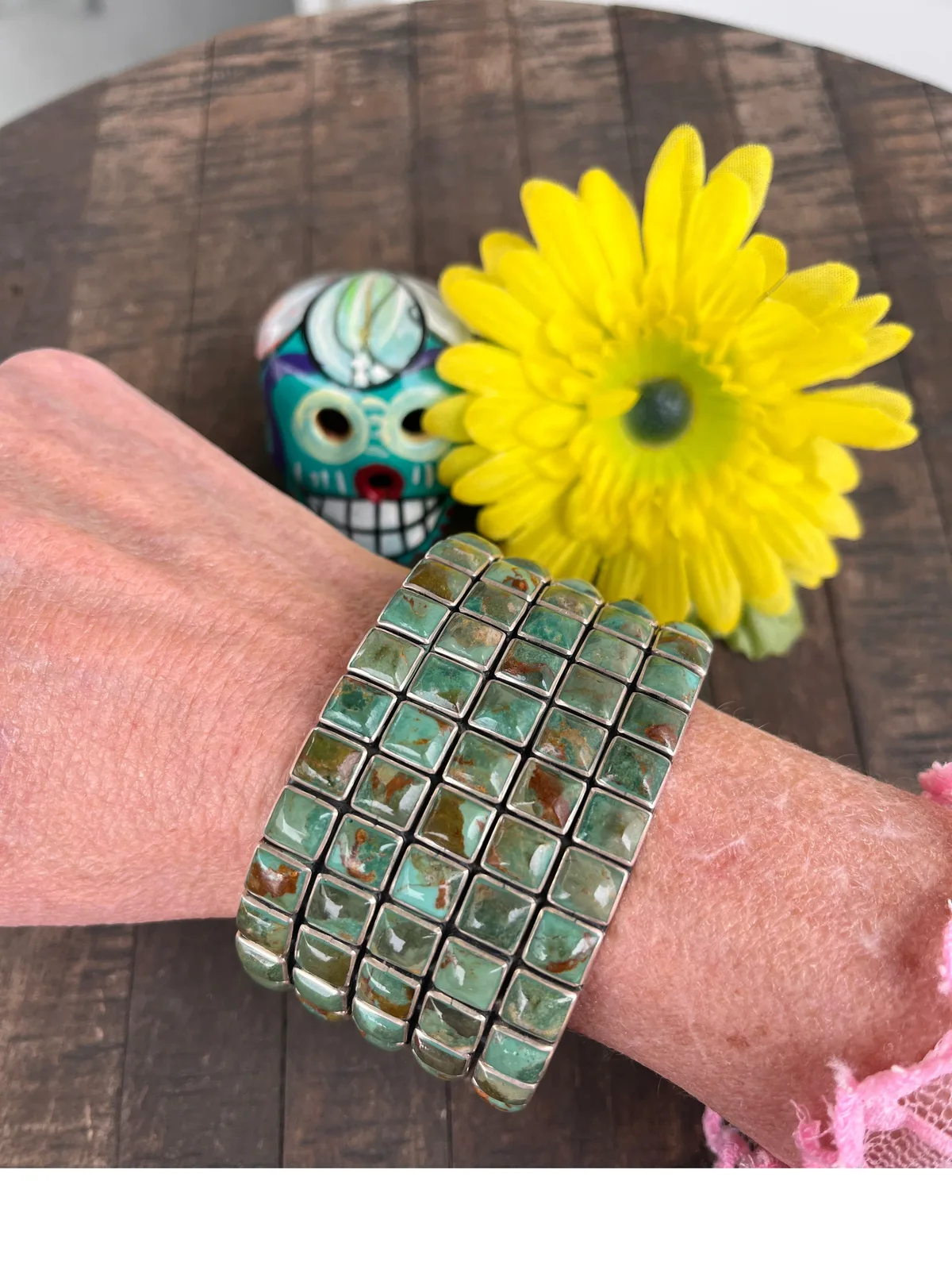 5 Row Kingman Cuff- Large