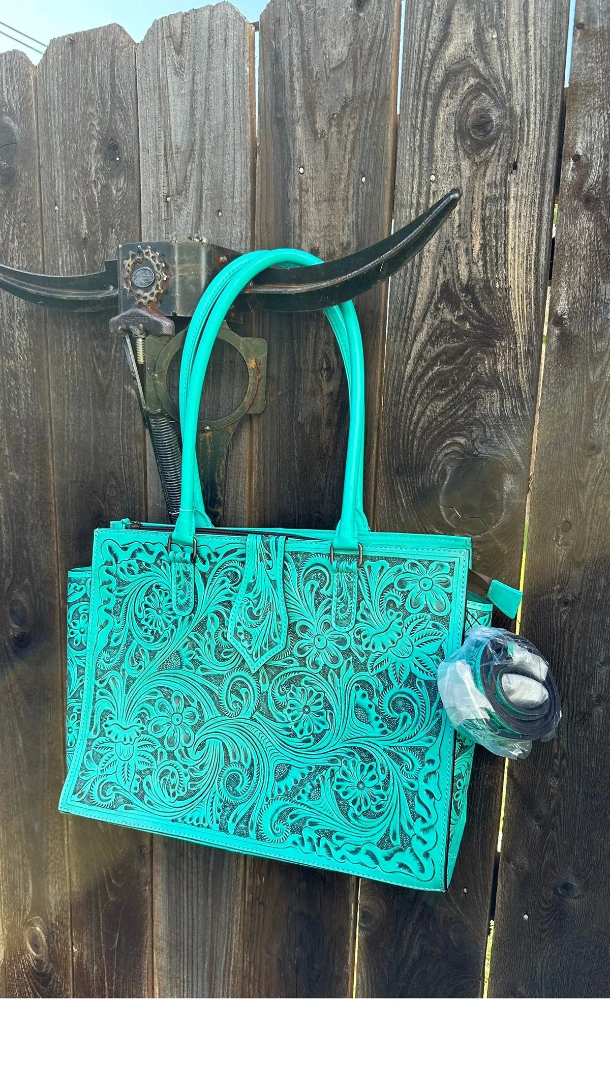 Turquoise Tooled Purse