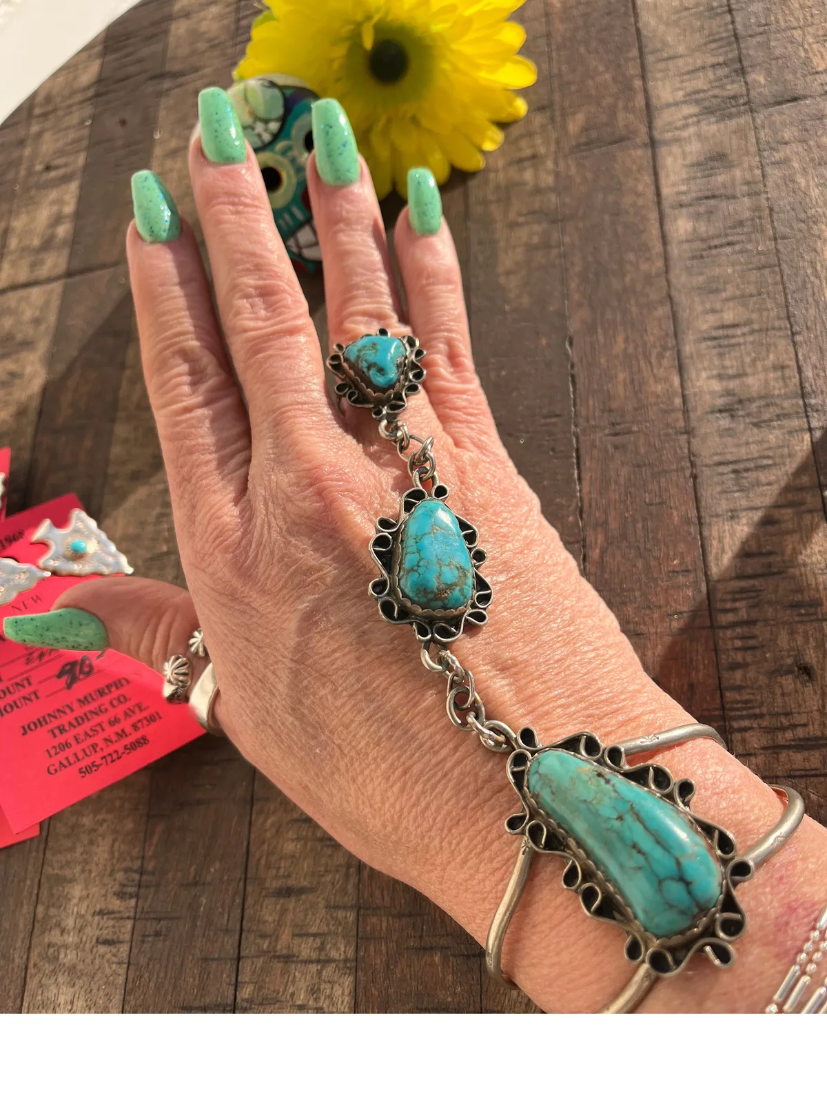 Vintage 3 Piece Kingman Cuff