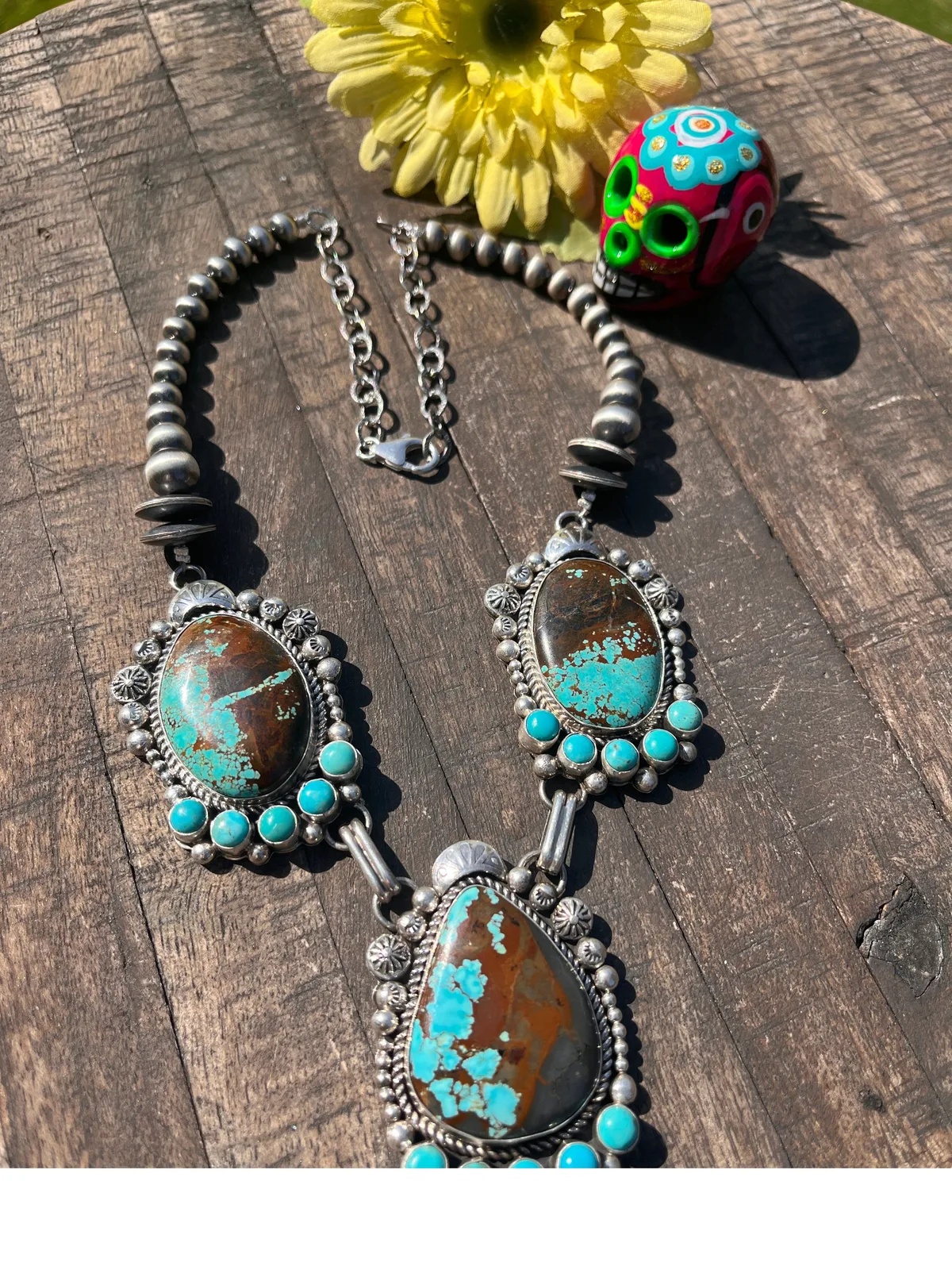 #8 Turquoise Pearl Necklace