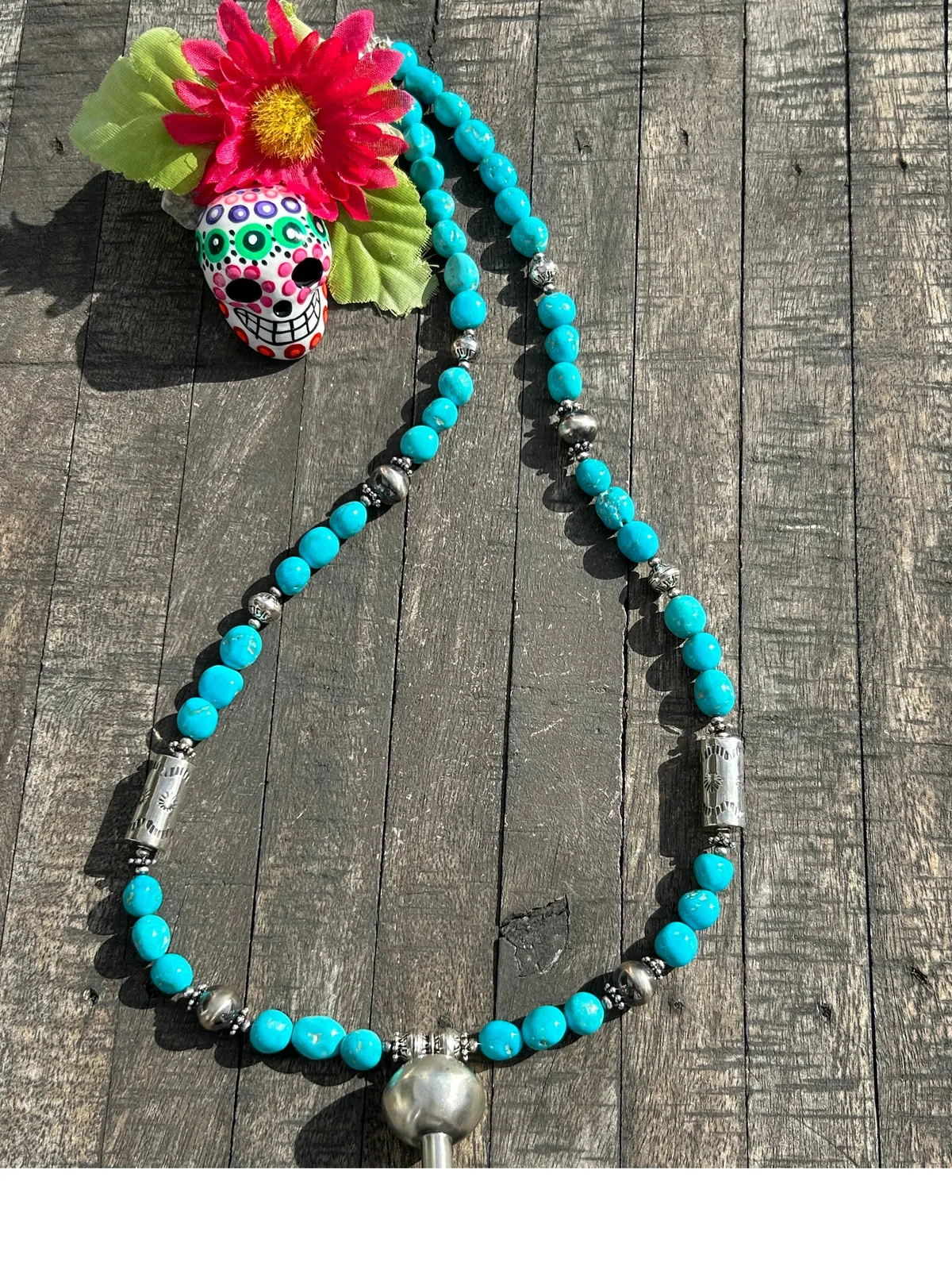 Kingman Squash Bead Necklace