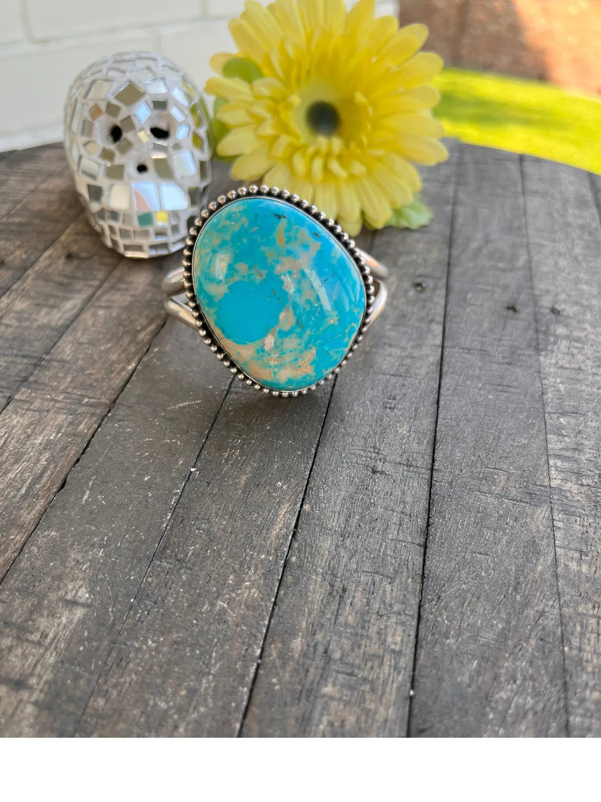 Kingman Single Stone Cuff