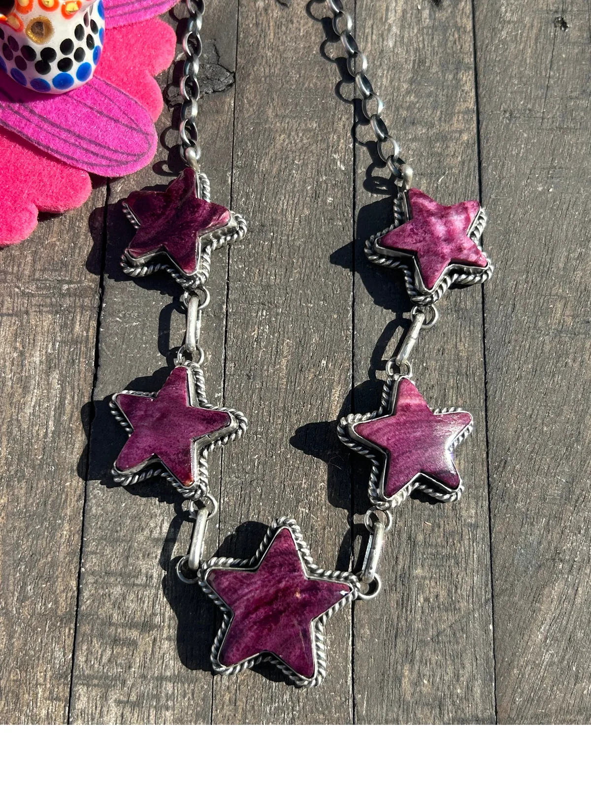 Spiny Purple Star Choker