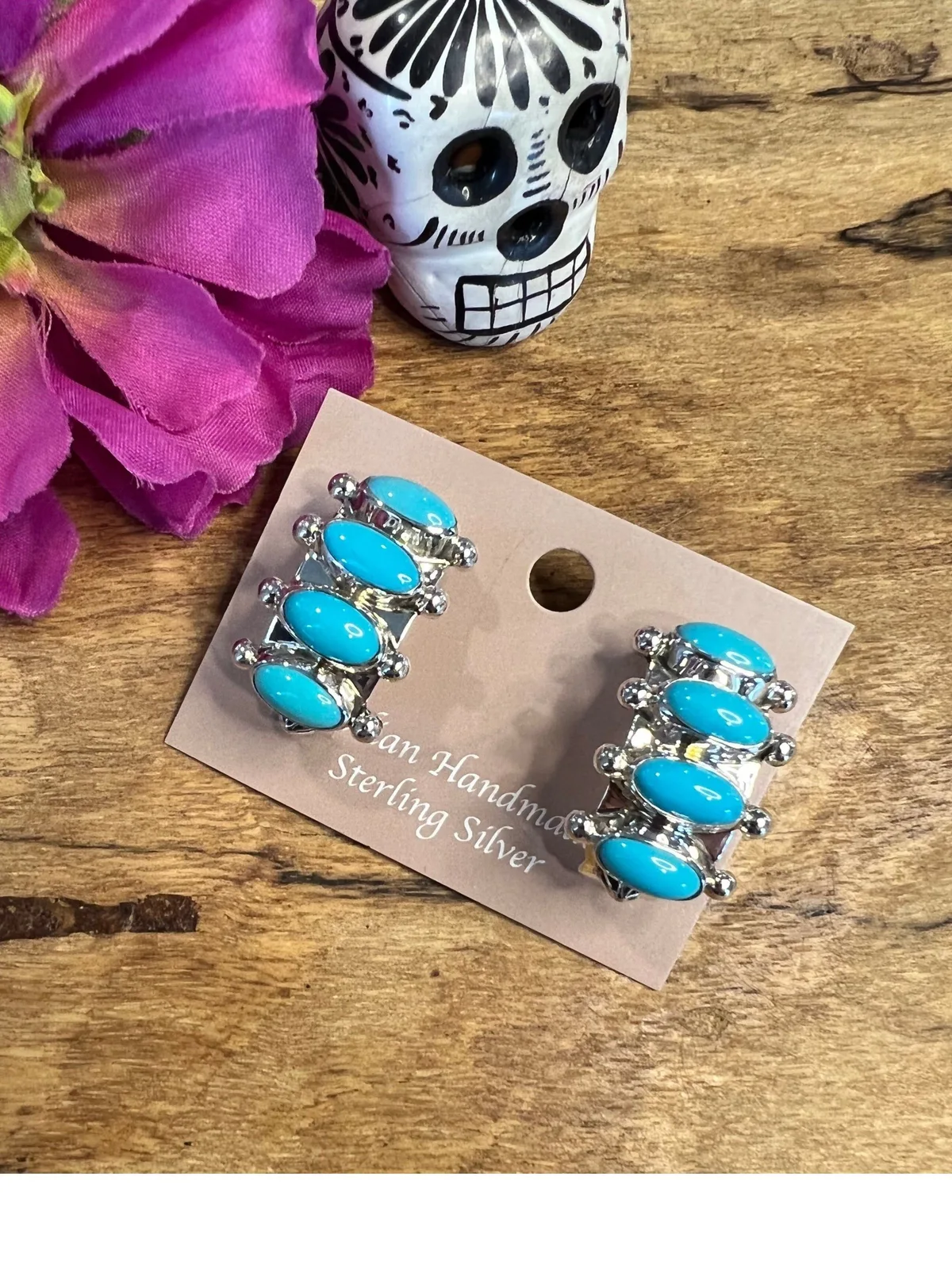 4 Stone Earrings