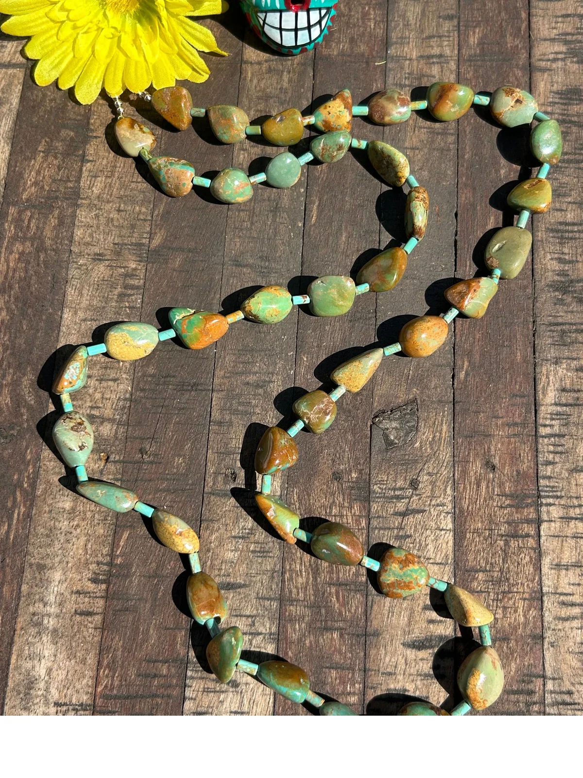 37" Green Turquoise Strand #53