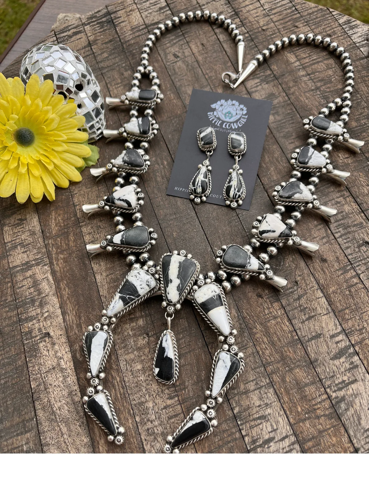 White Buffalo Squash Blossom Set