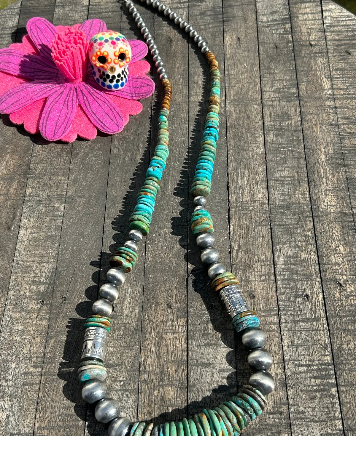 Kingman Disc Bead Necklace 2