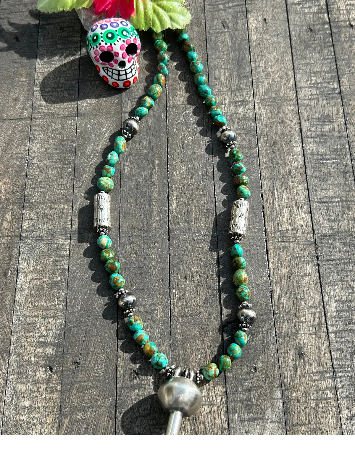 Kingman Squash Bead Necklace