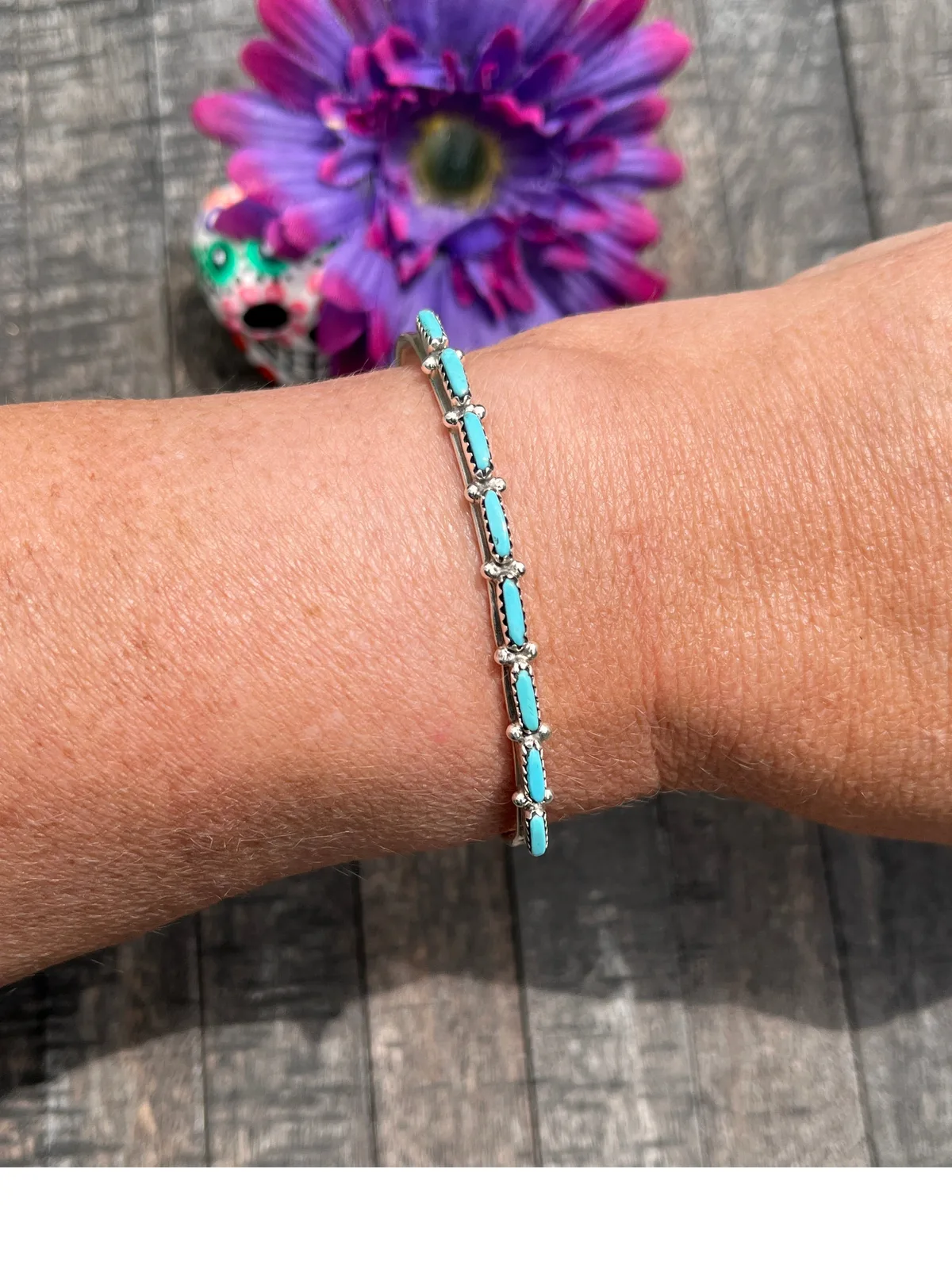 Single Needlepoint Kingman Cuff