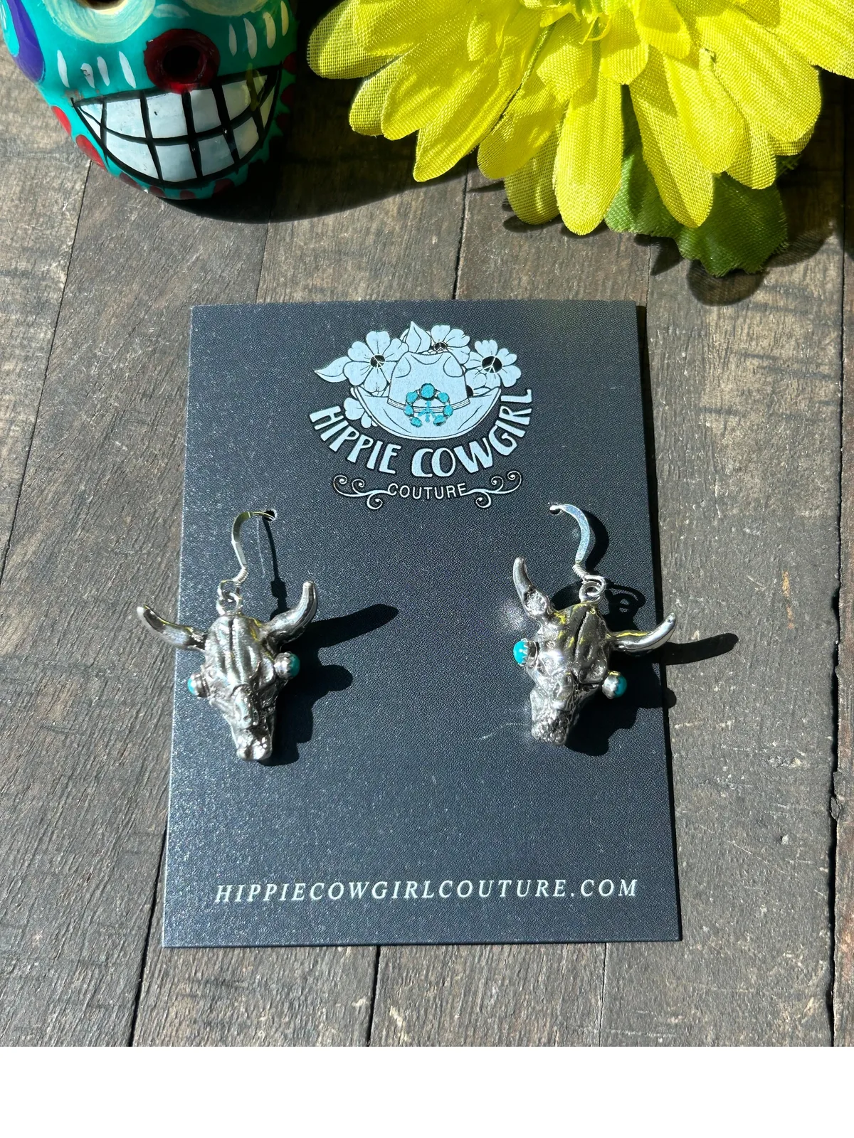Kingman Steer Earrings