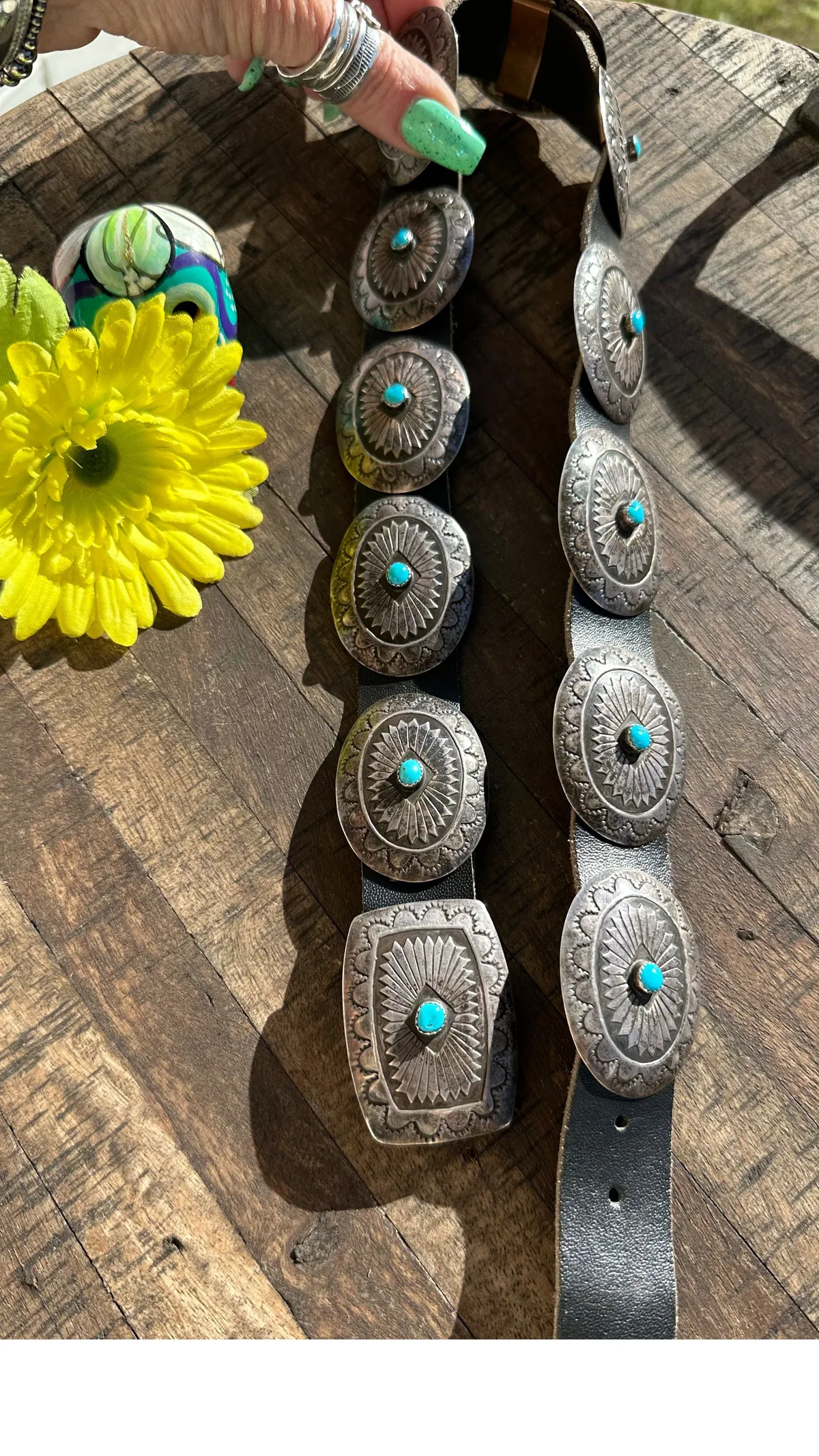 Vintage Concho Belt/ Hat Band