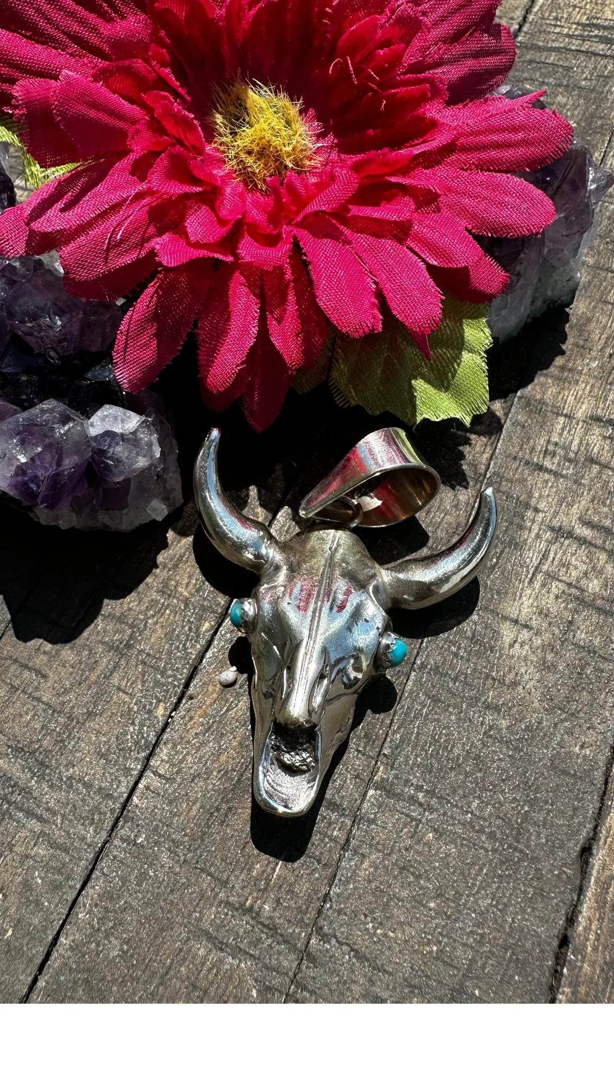 Sterling Silver Skull Pendant