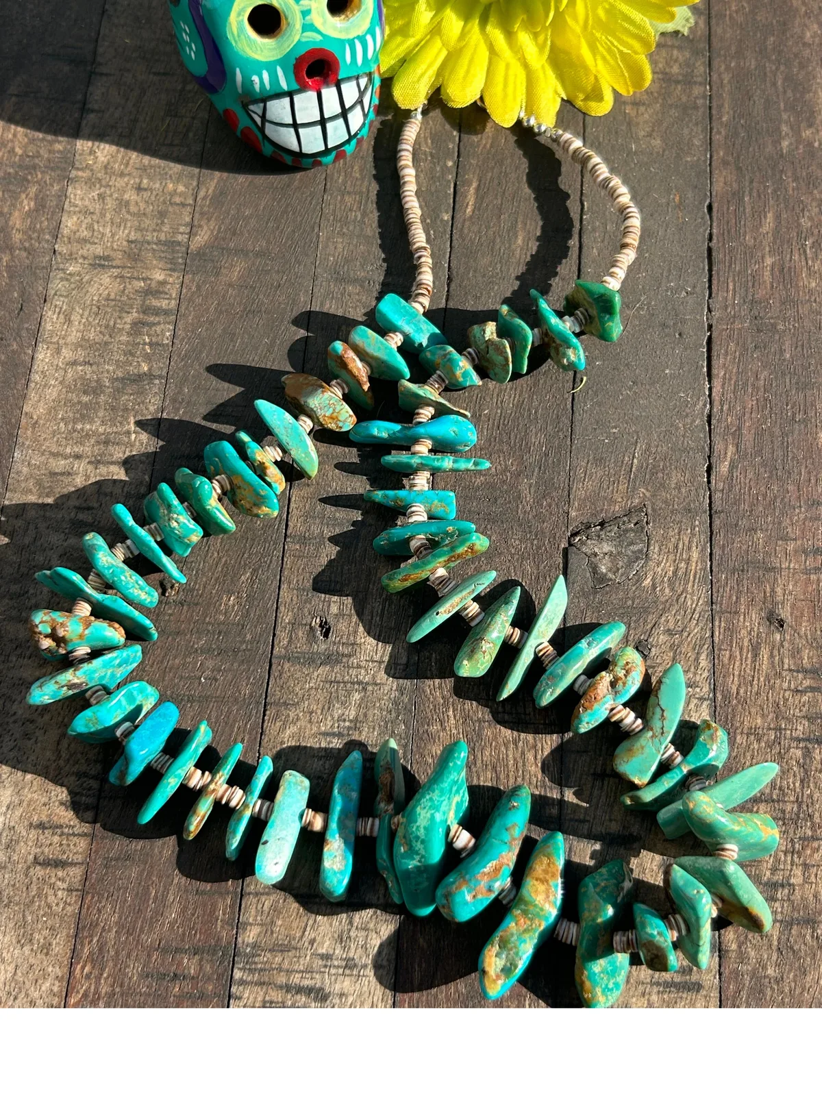 Turquoise and Heishi Strand #75