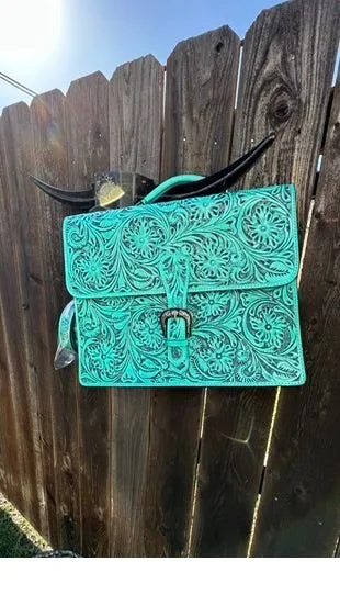 Turquoise Briefcase