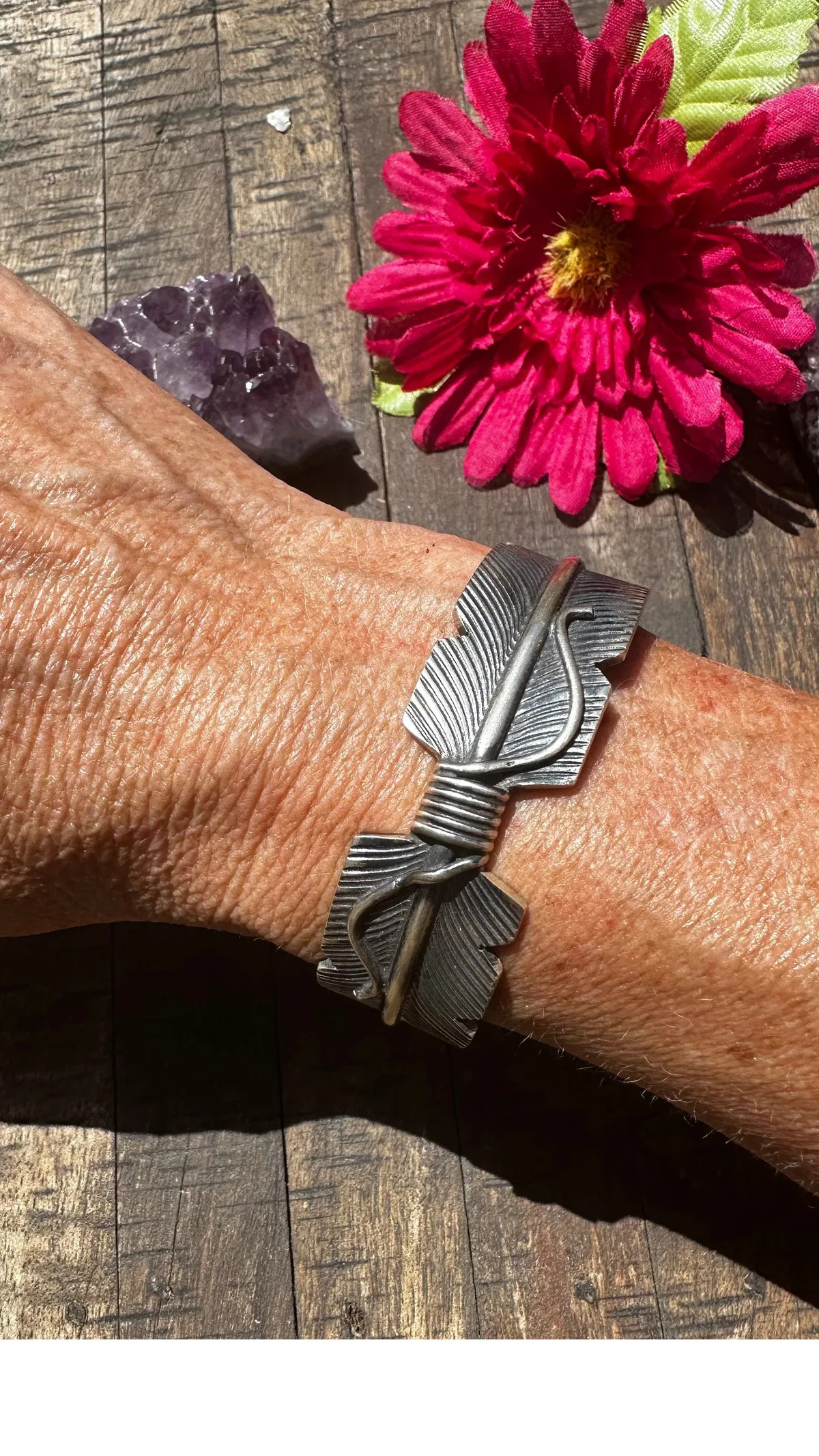 Sterling Feather Cuff #1