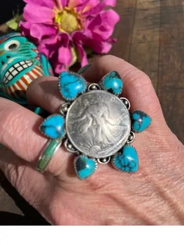 Coin Ring Sz 8.5