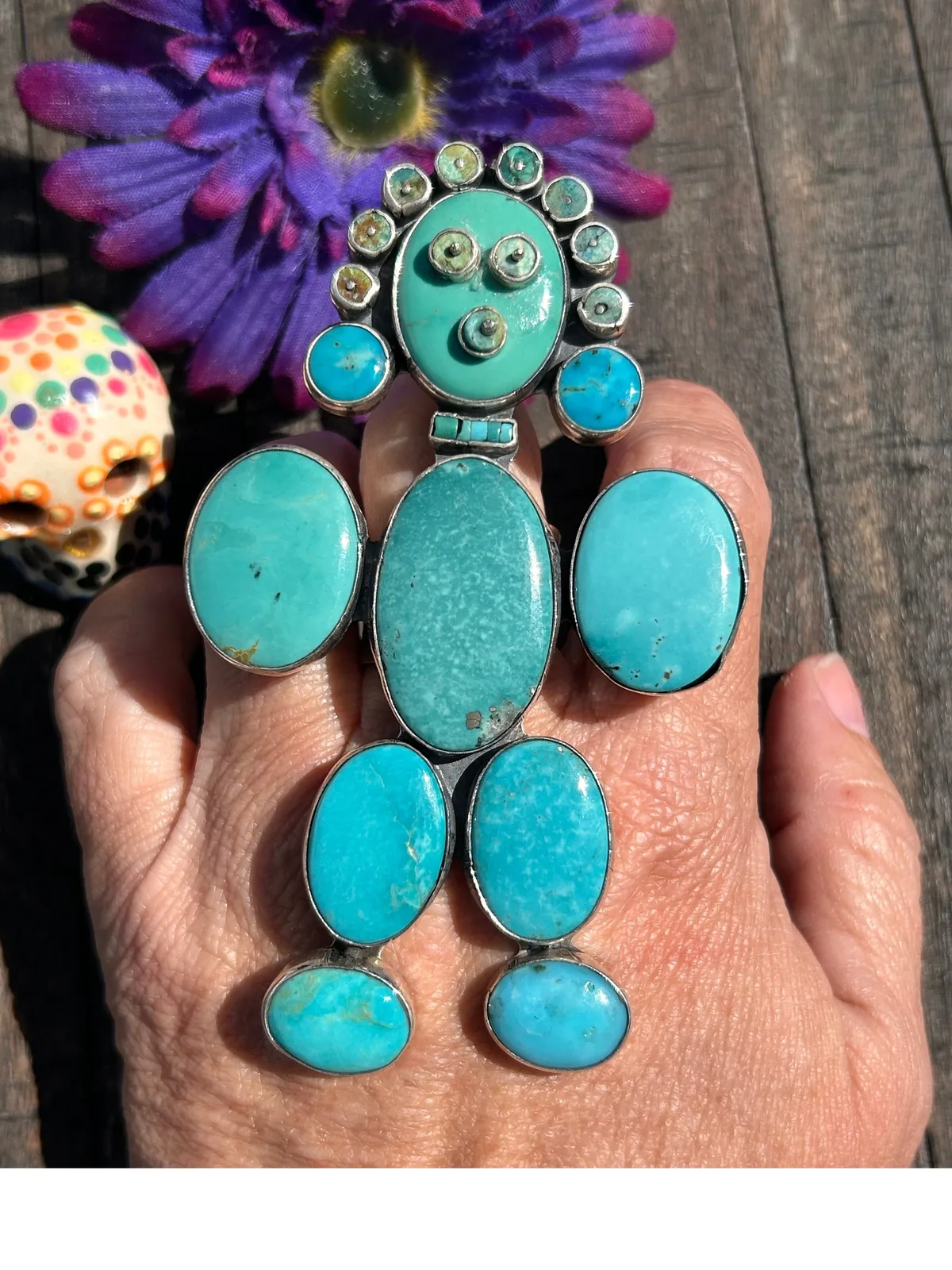 Adjustable Royston Kachina Ring