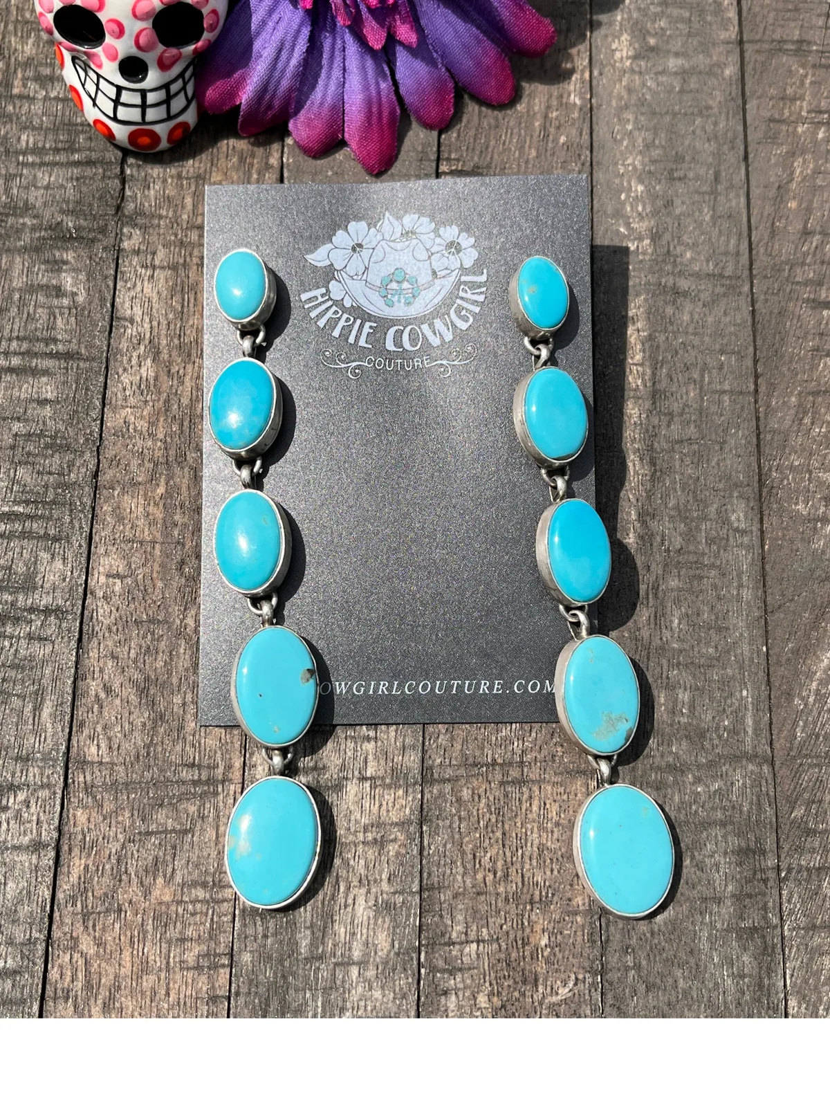5 Stone Kingman Earrings