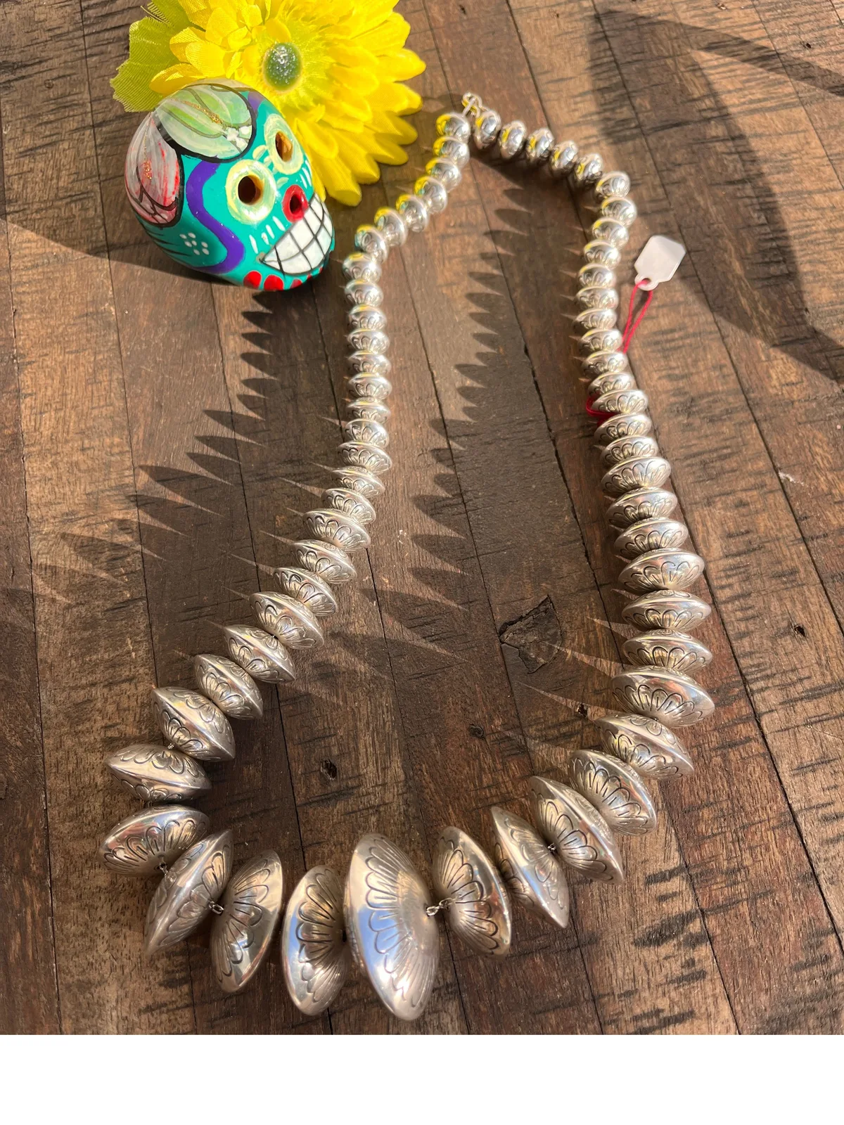 Vintage Handmade Bench Bead Necklace