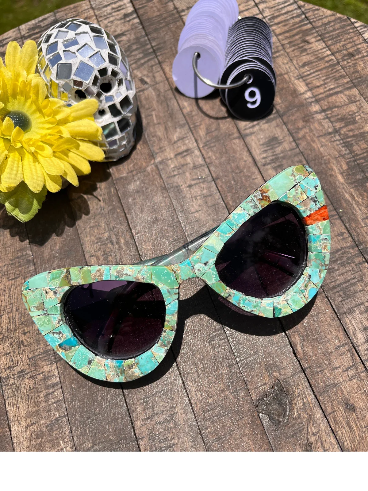 Handmade Kingman Inlay Sunglasses #9