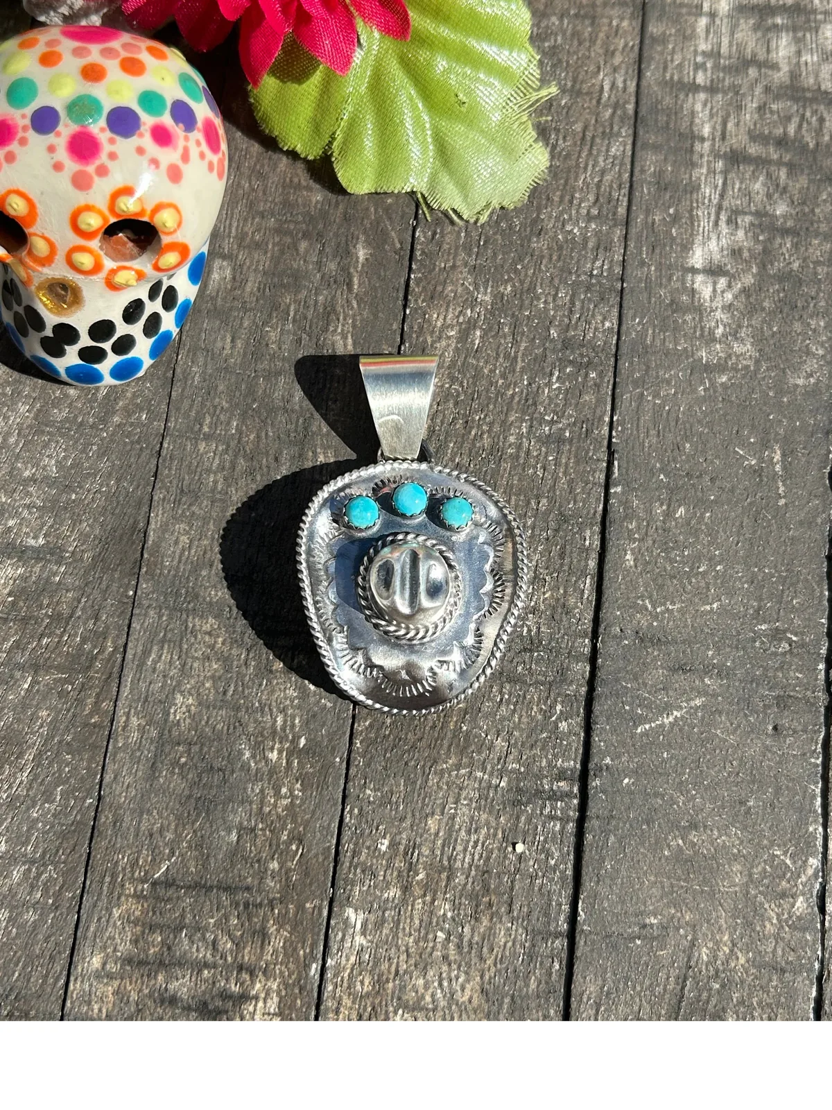 Kingman Cowgirl Hat Pendant