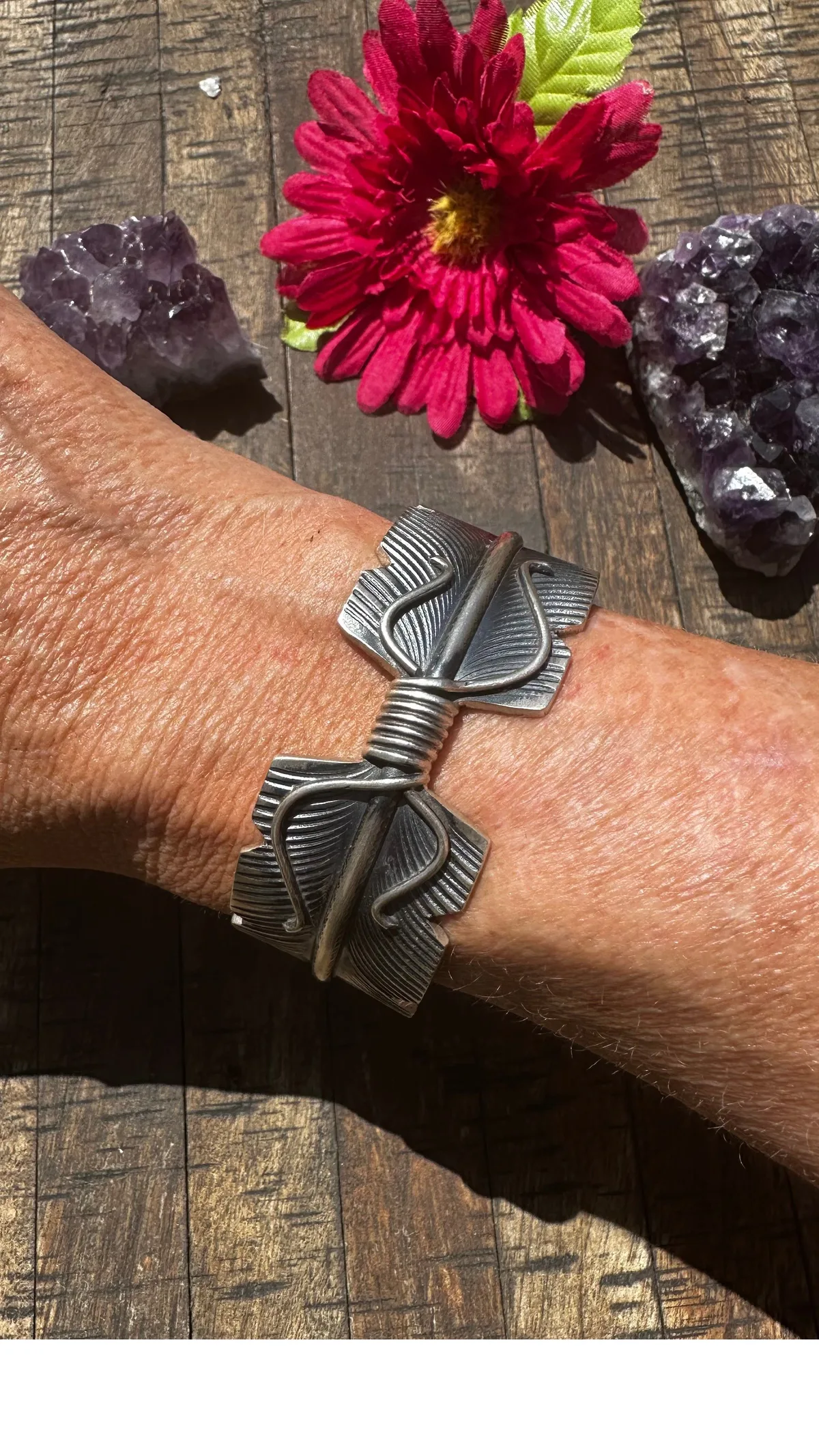 Sterling Feather Cuff #3
