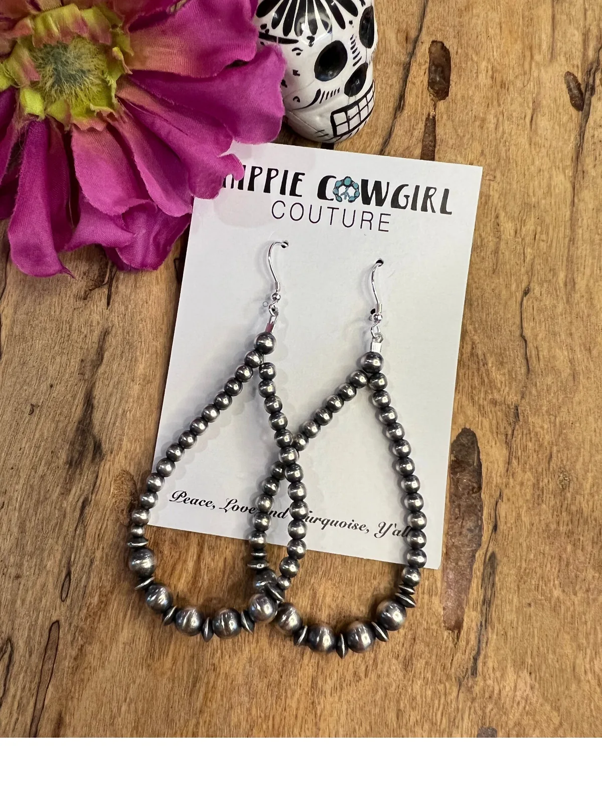 5 Large Pearl "Teardrop" Earrings